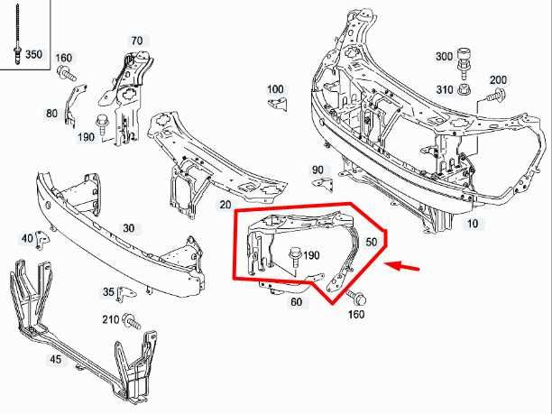 07-13 Mercedes-Benz S550 Front Left Headlight Support Bracket 221-620-01-91 OEM - Alshned Auto Parts