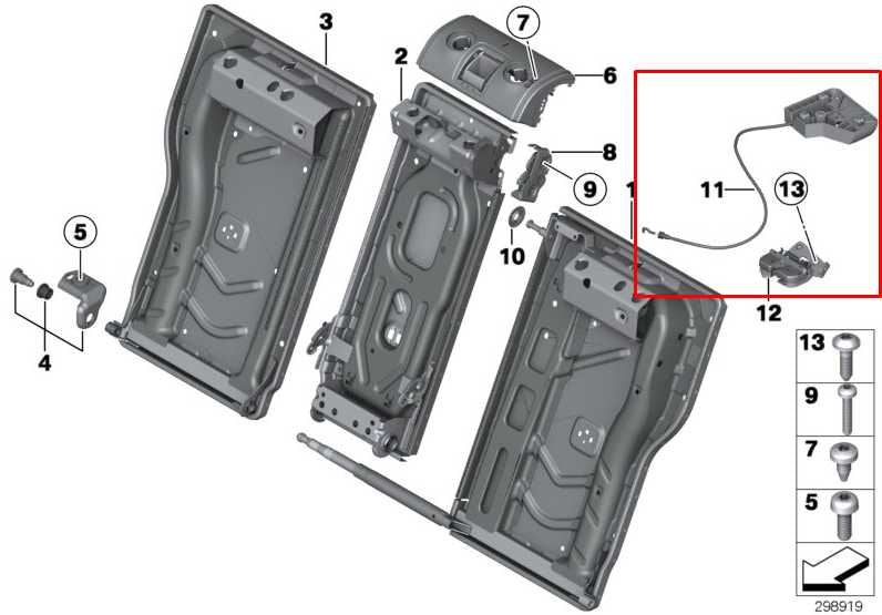 2017-24 BMW 430i xDrive Rear RH and LH Side Seat Folding Release Lock Latch Set1