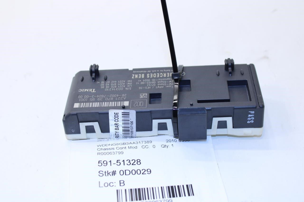 2007-2013 Mercedes-Benz S550 Trunk Release Remote Open Close Control Module - Alshned Auto Parts