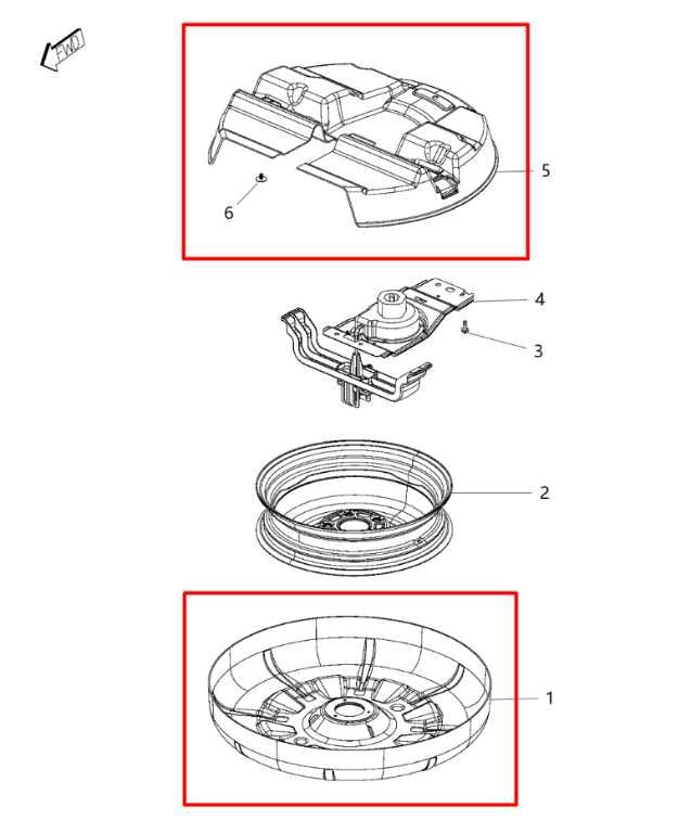 2006-20 Dodge Grand Caravan GT 3.6L FWD Spare Tire Carrier Upper and Lower Cover1