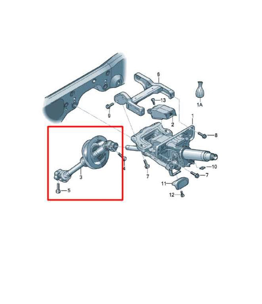 2010-2016 Audi S4 Premium Plus 3.0L AWD Steering Column Intermediate Lower Shaft - Alshned Auto Parts
