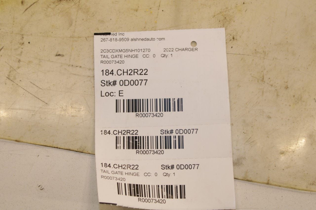 2011-23 Dodge Charger GT AWD Rear Right and Left Side Trunk Deck Lid Hinge Pair - Alshned Auto Parts