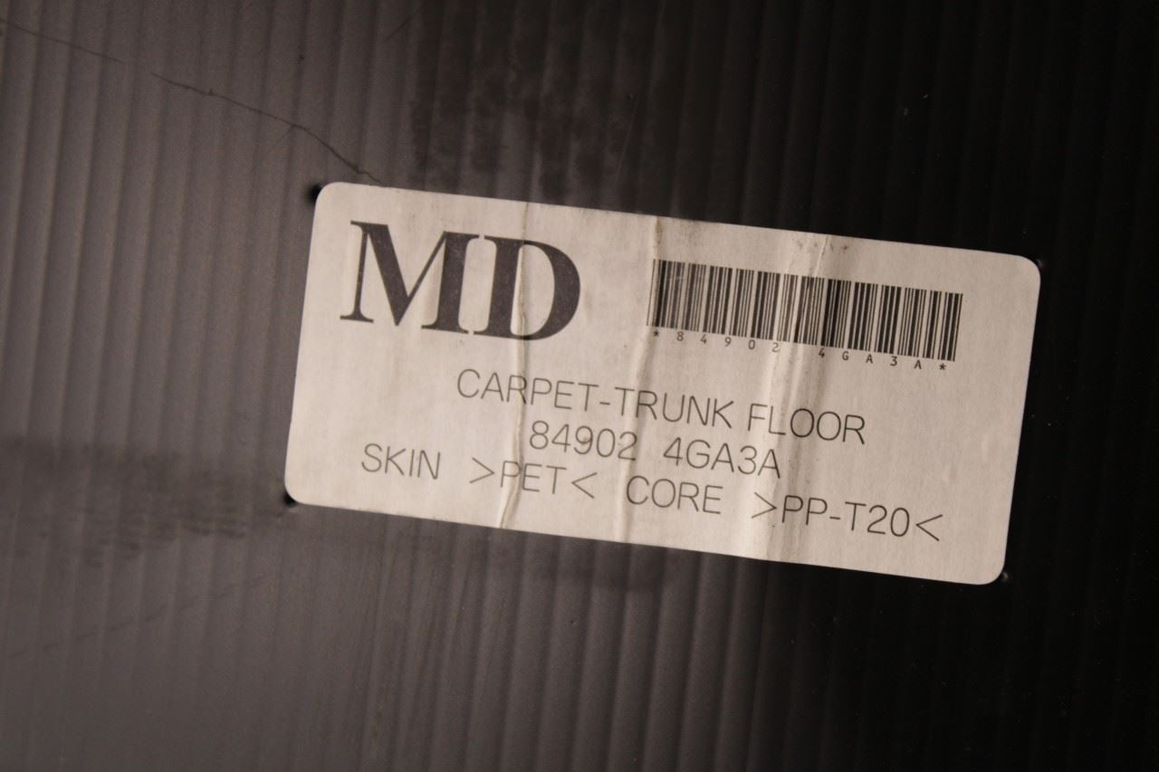 2014-20 Infiniti Q50 Premium Rear Trunk Floor Carpet Cargo Cover 84902-4GA3A OEM - Alshned Auto Parts