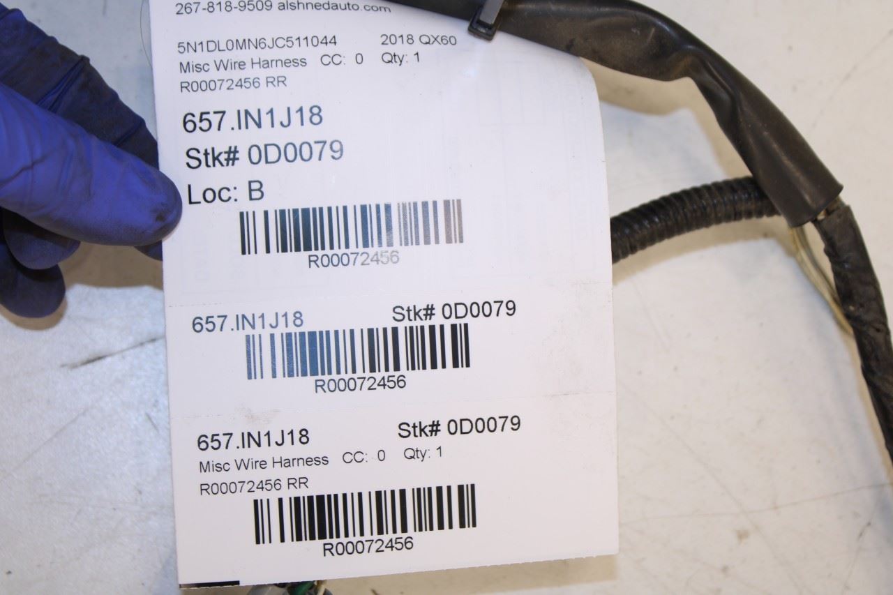 2016-2019 Infiniti QX60 Rear Body Wire Harness 24095-9NF0D OEM - Alshned Auto Parts