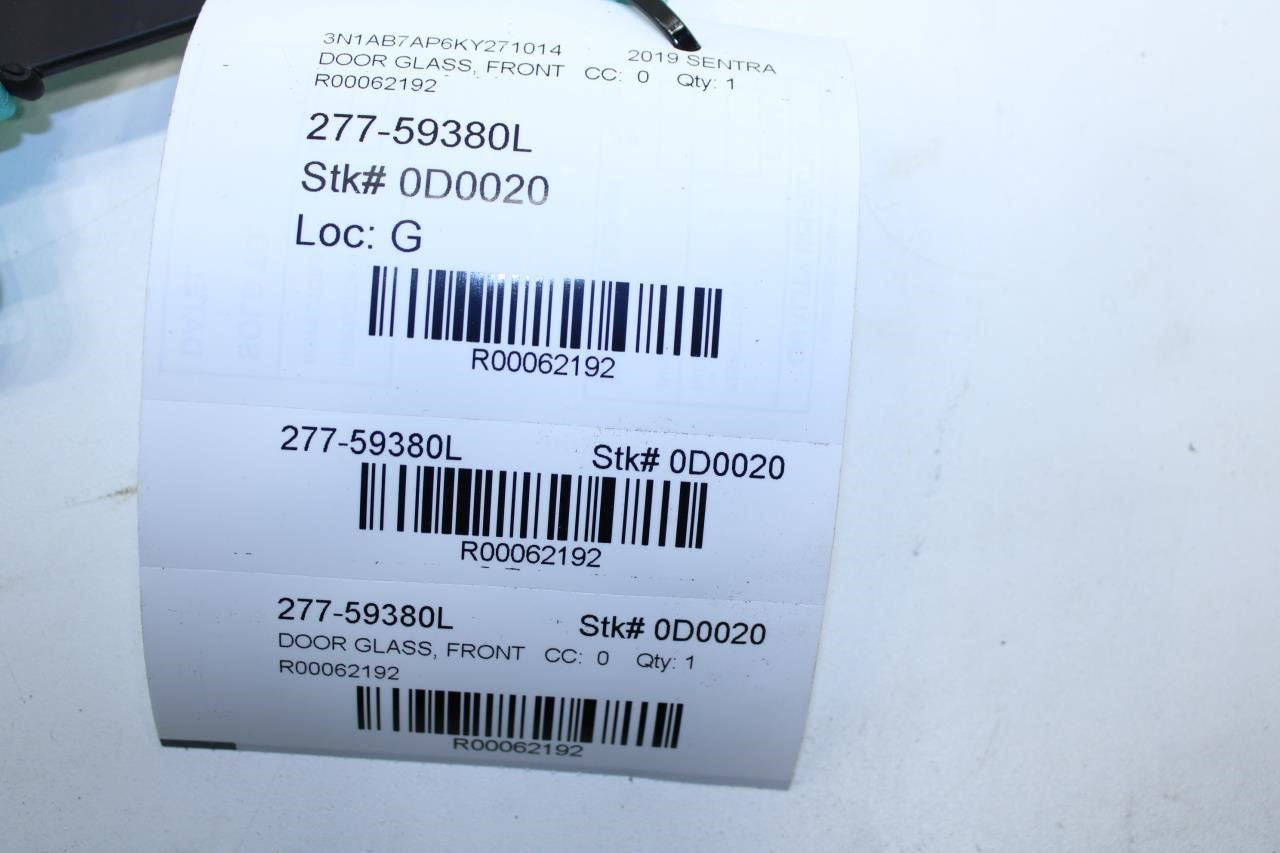 2013-2019 Nissan Sentra SV Front Left Driver Side Door Window Glass 80301-9AM0A - Alshned Auto Parts