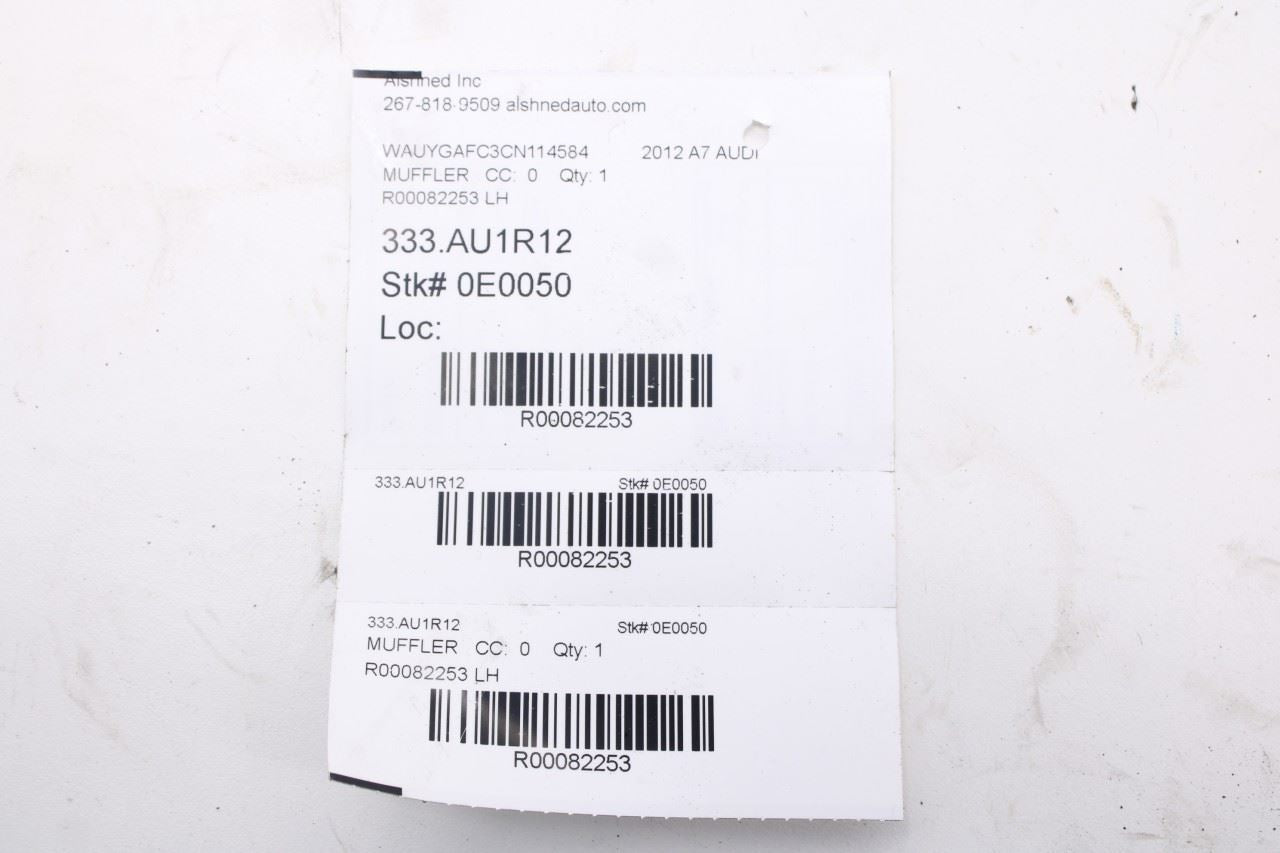 12-15 Audi A7 Premium 3.0L Rear Left Side Exhaust System Muffler Tip 4G0253609AD11