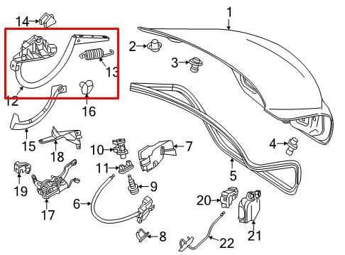 15-21 Mercedes-Benz C300 4Matic Rear Trunk Right and Left Side Hinge Set of 21