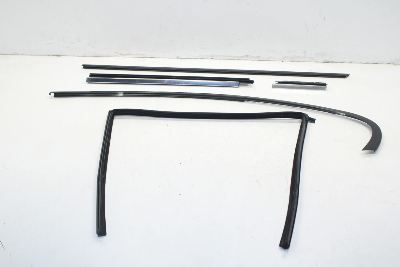 10-15 BMW 750i xDrive Rear Left Door Window Run Channel w/ Moldings 51357178021 - Alshned Auto Parts