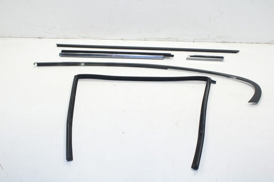 10-15 BMW 750i xDrive Rear Left Door Window Run Channel w/ Moldings 51357178021 - Alshned Auto Parts