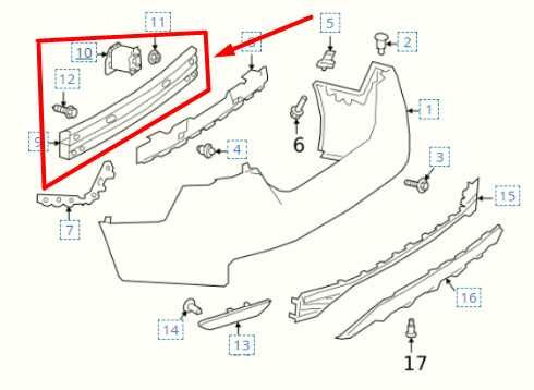 2019-2024 Nissan Altima Rear Bumper Reinforcement Impact Bar 85032-6CA0A OEM - Alshned Auto Parts