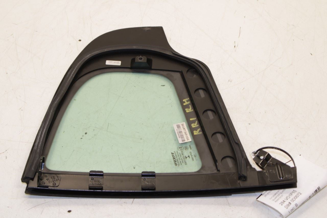 2015-18 Volvo S60 T5 Premier Rear Right Side Door Quarter Window Glass 31385449 - Alshned Auto Parts