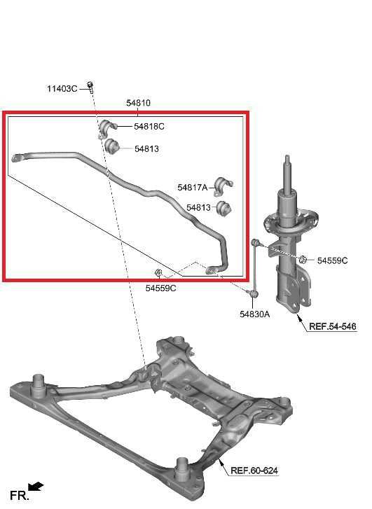 2021-25 Hyundai Santa Fe SEL AWD Front Stabilizer Sway Anti-Roll Bar 54810-R5500 - Alshned Auto Parts