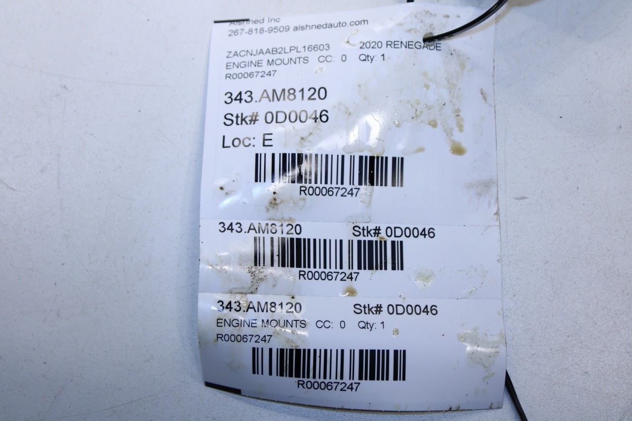 2015-21 Jeep Renegade Sport 2.4L FWD Left Side Engine Mount Isolator 68363756AA - Alshned Auto Parts