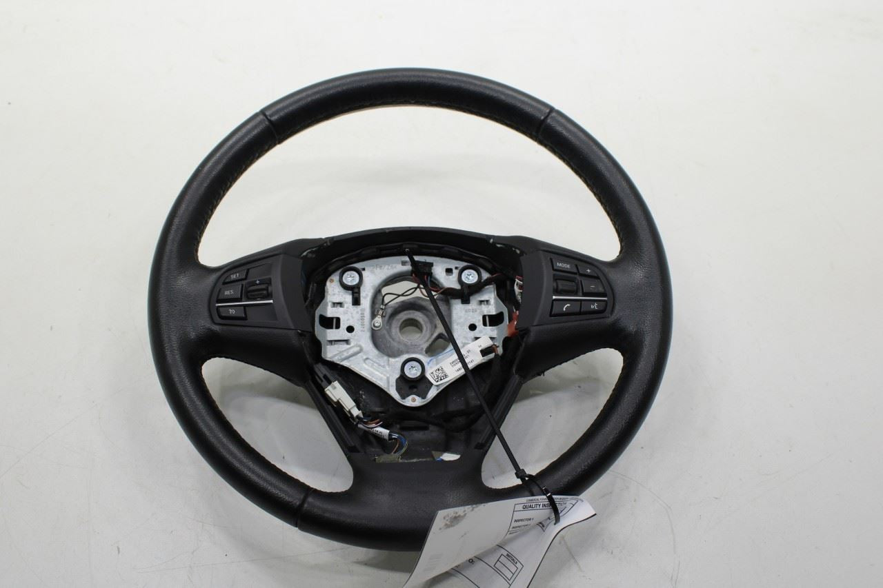 14-18 BMW X5 xDrive35i 3.0L AWD Steering Wheel Leather w/ Control Buttons *ReaD* - Alshned Auto Parts