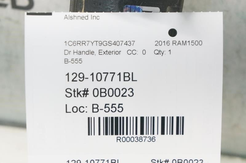 15-20 Ram 1500 Rebel 5.7L Rear Driver Left Side Door Exterior Handle 1GH19LAUAD7