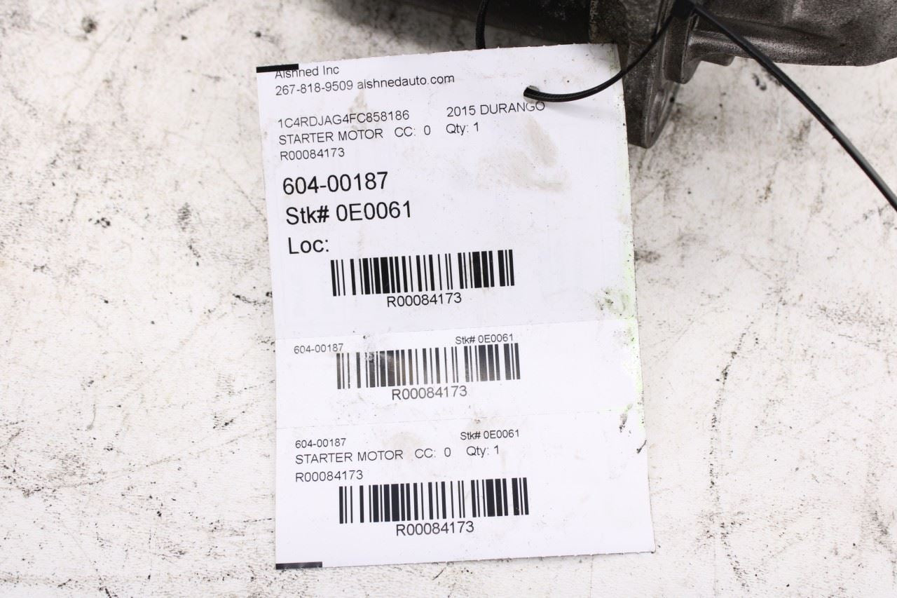 2011-2015 Dodge Durango SXT 3.6L Engine Starter Motor 4801852AB OEM10