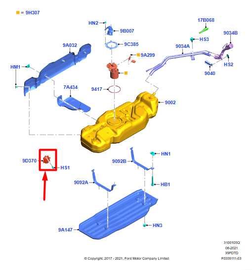2018-2021 Ford Expedition 3.5L Fuel Pump Control Module FU5A-9D370-JA OEM - Alshned Auto Parts
