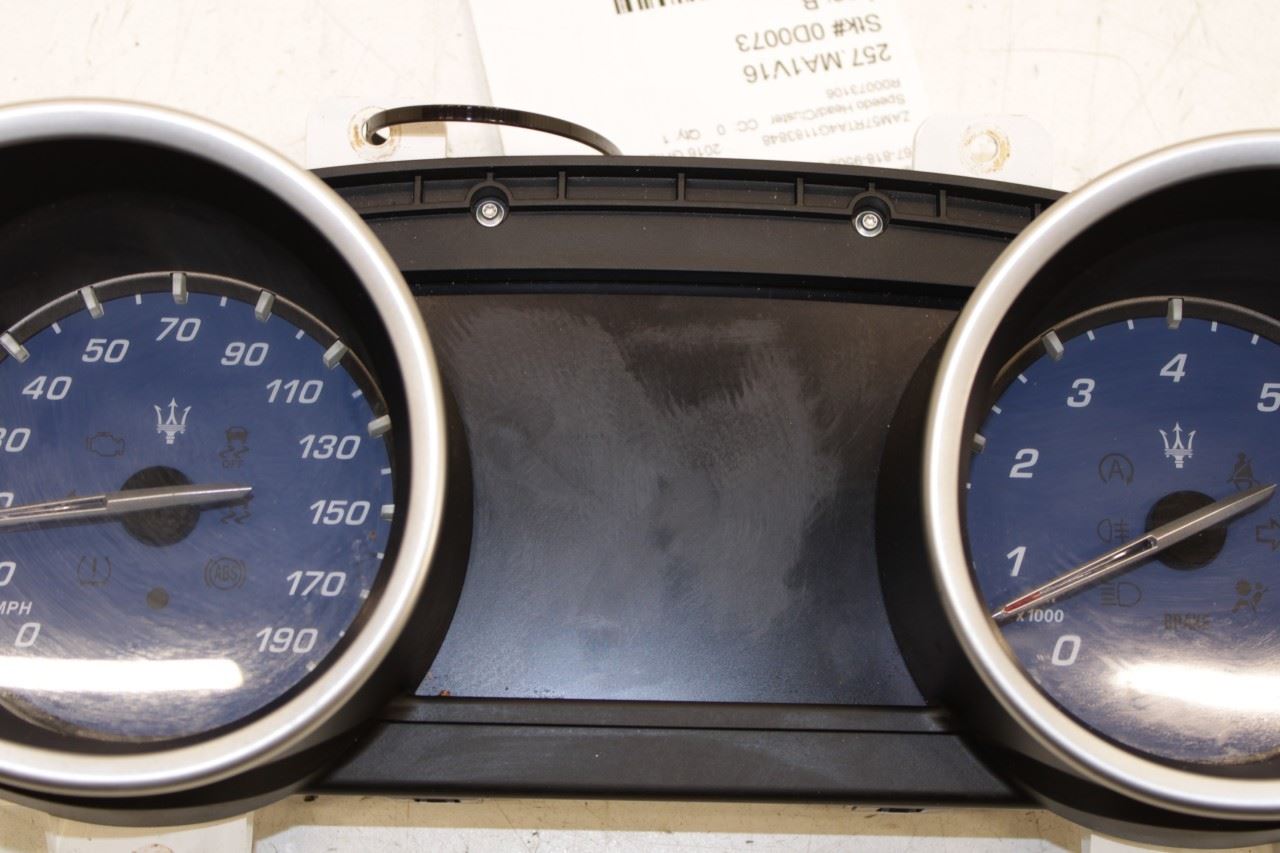 2016 Maserati Ghibli S Q4 3.0L Speedometer Gauge Instrument Cluster 57K Mileage - Alshned Auto Parts