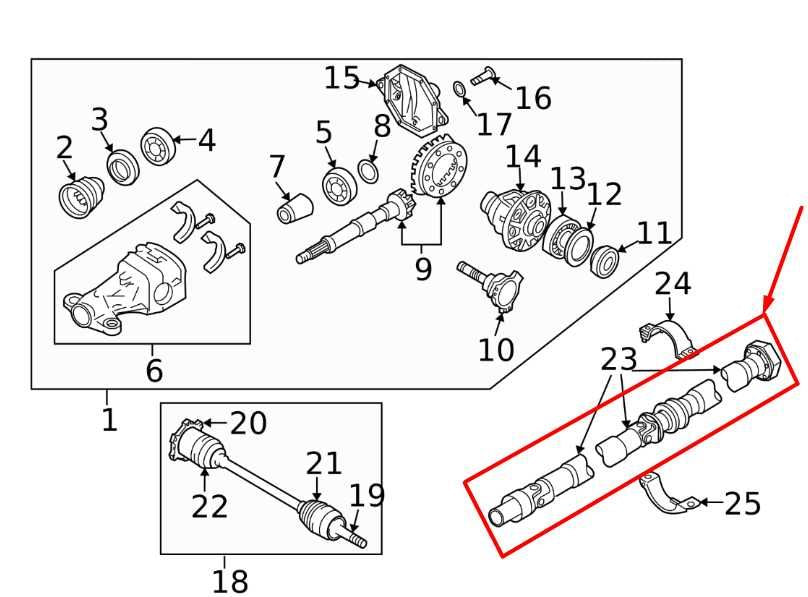 2015-2017 Infiniti QX50 3.7L AWD AT Rear Drive Shaft Propeller 37300-3WU0A OEM - Alshned Auto Parts