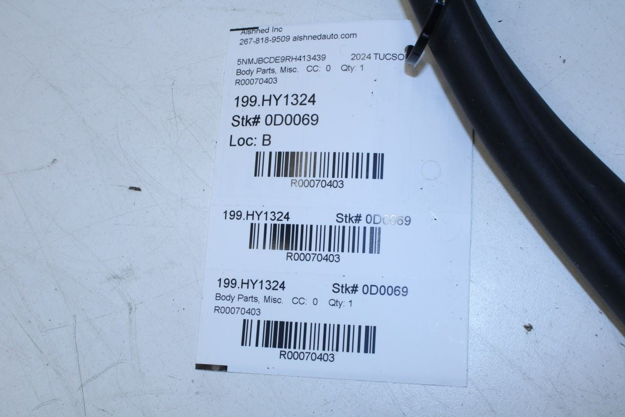 2022-25 Hyundai Tucson Rear Left Door Weatherstrip On Body US built 83110-CW000 - Alshned Auto Parts