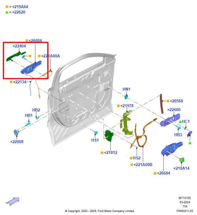 24-26 Ford Explorer Interceptor 3.0L Front Left Side Door Exterior Handle *ReaD* - Alshned Auto Parts