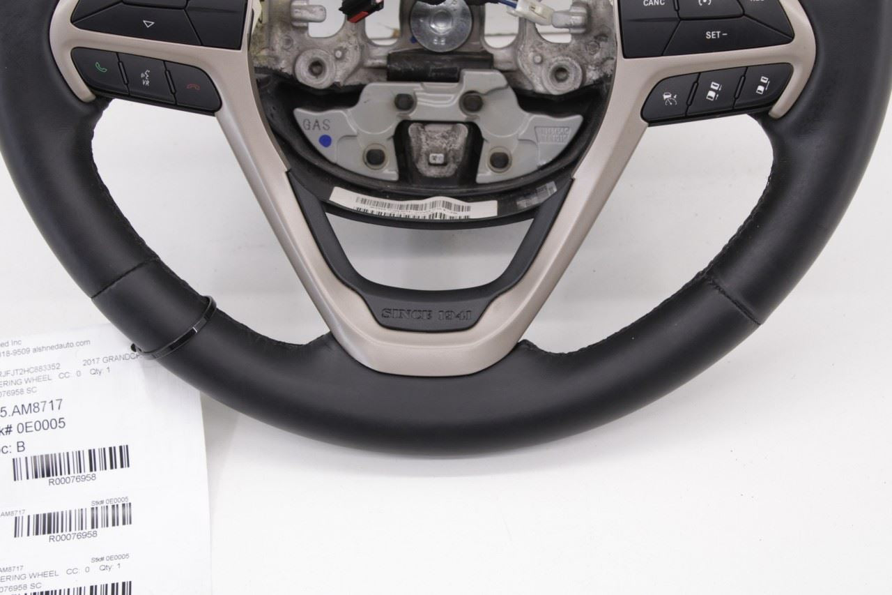 14-21 Jeep Grand Cherokee Summit 5.7L Steering Wheel Leather w/ Control Buttons - Alshned Auto Parts