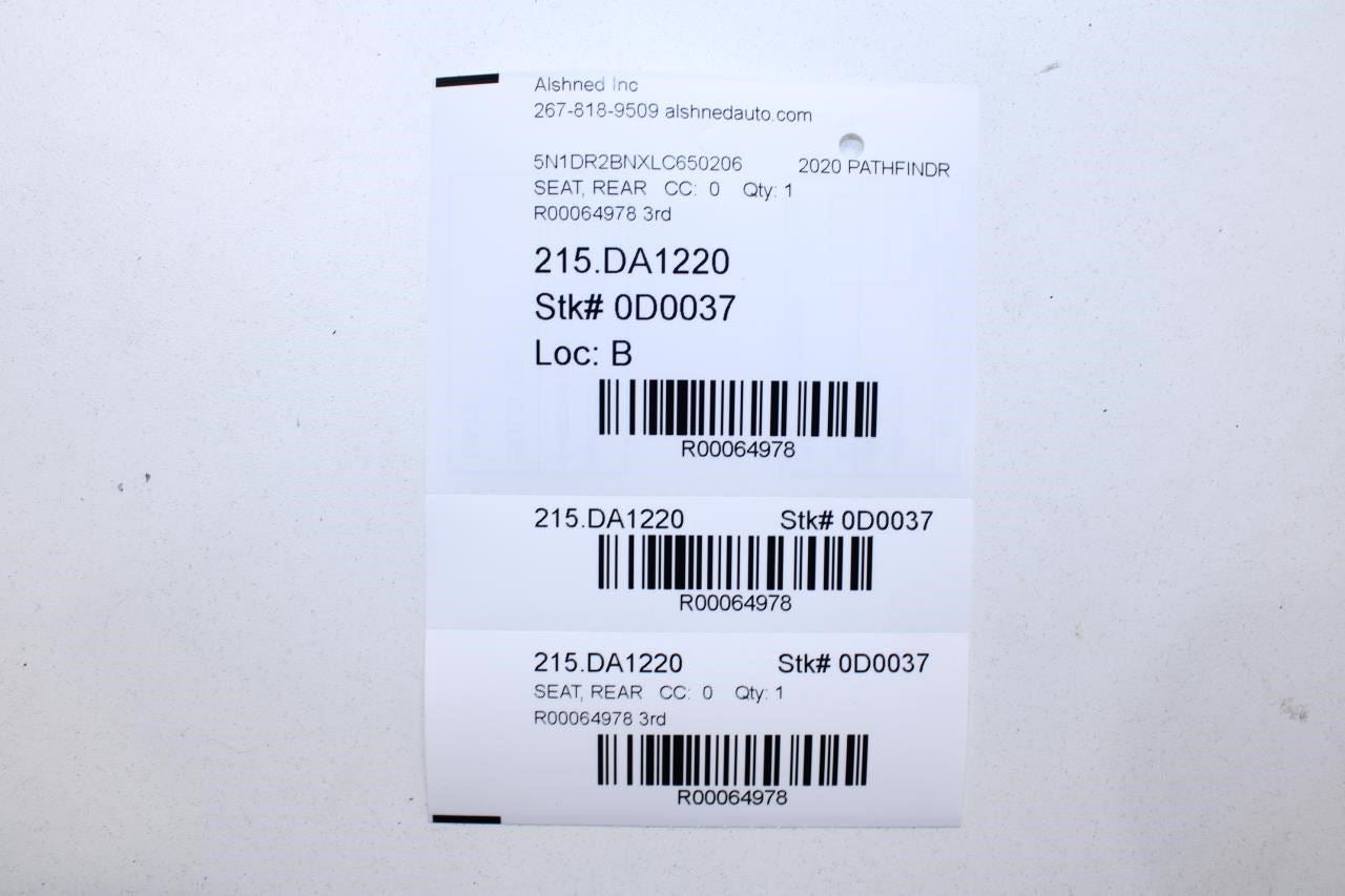 13-20 Nissan Pathfinder SV Rear Seat Left Side 2nd Row Rail Track Cover Trim Set - Alshned Auto Parts