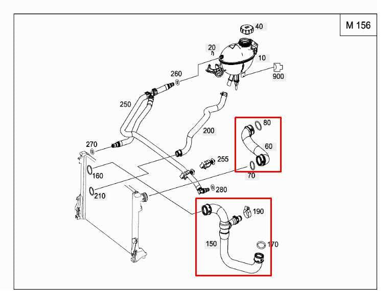 08-11 Mercedes-Benz C350 Sport 3.5L RWD Radiator Coolant Hose Set 204-501-03-82 - Alshned Auto Parts