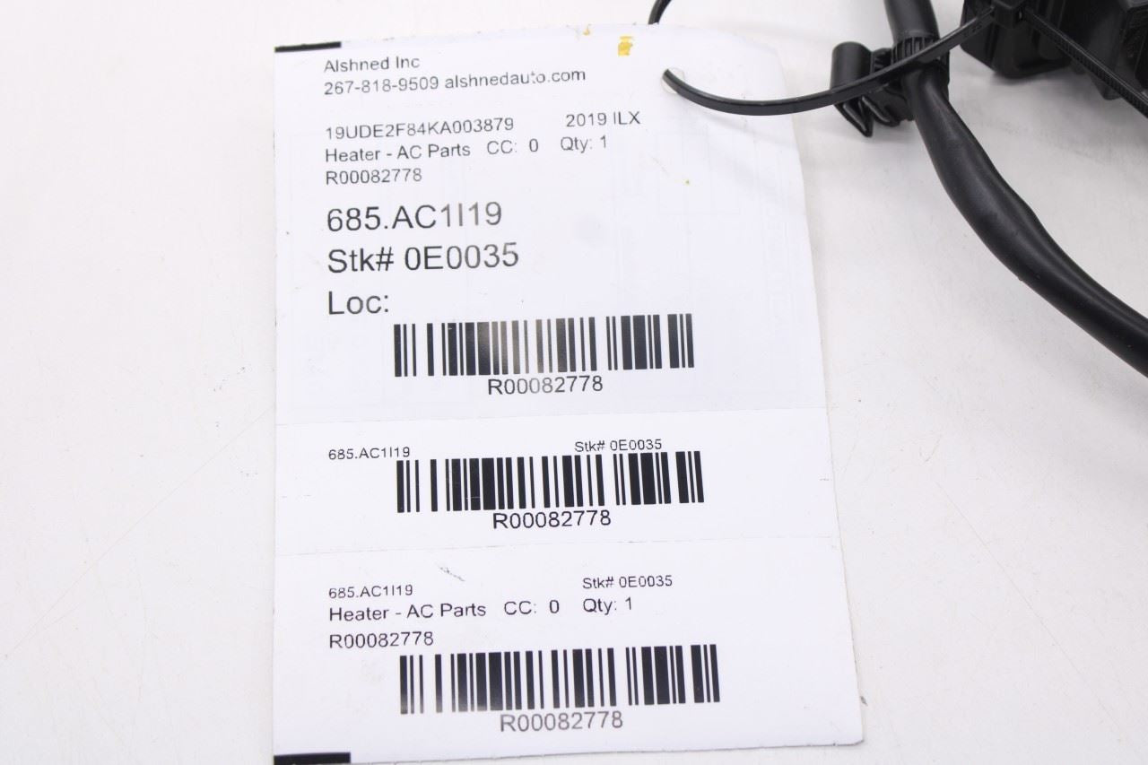 2017-2022 Acura ILX HVAC System Wire Harness with HVAC Blend Door Actuator Set22