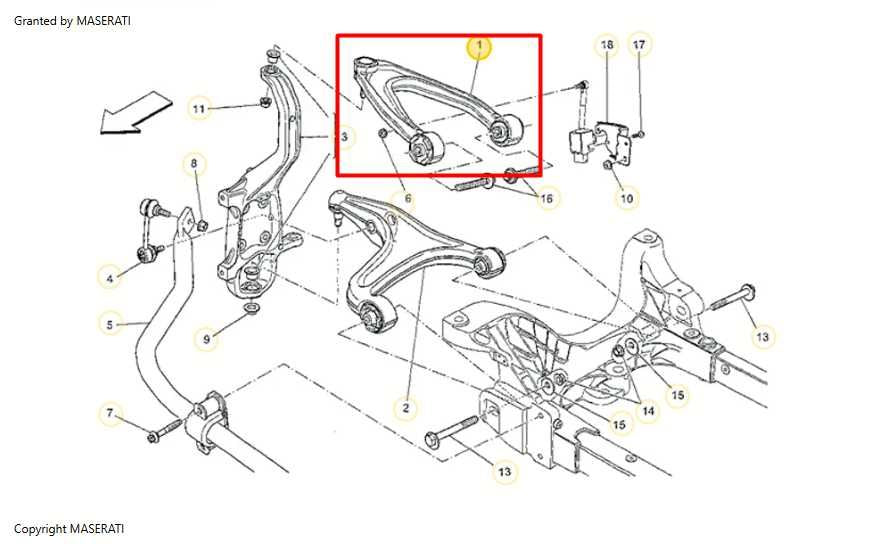 2017-21 Maserati Ghibli RWD Front Passenger RH Side Suspension Upper Control Arm - Alshned Auto Parts