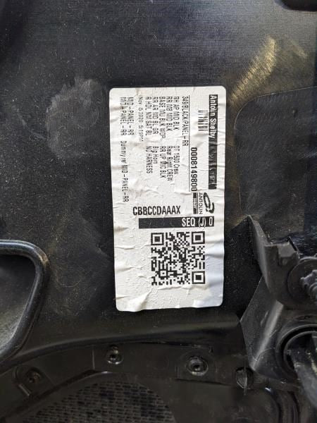 2019-2024 Ram 1500 Big Horn Crew Cab Rear Right Side Door Trim Panel 6SL341X7AA6