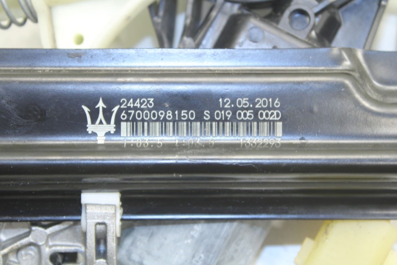 17-21 Maserati Ghibli Front Right Side Door Window Regulator w/ Motor 670009815 - Alshned Auto Parts