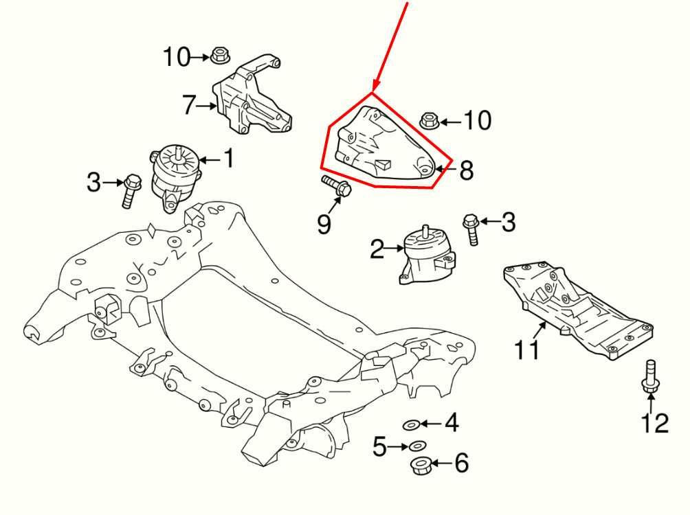 2018-2023 Kia Stinger GT1 3.3L AWD Left Side Engine Motor Support Mount Bracket - Alshned Auto Parts