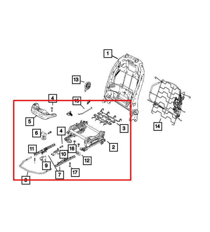 15-23 Jeep Renegade Sport 2.4L Front Passenger Right Side Seat Lower Track Frame - Alshned Auto Parts