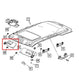 11-13 Jeep Grand Cherokee Front Right Sun Visor w/ Illuminated Mirror 1LS27HDAAD - Alshned Auto Parts
