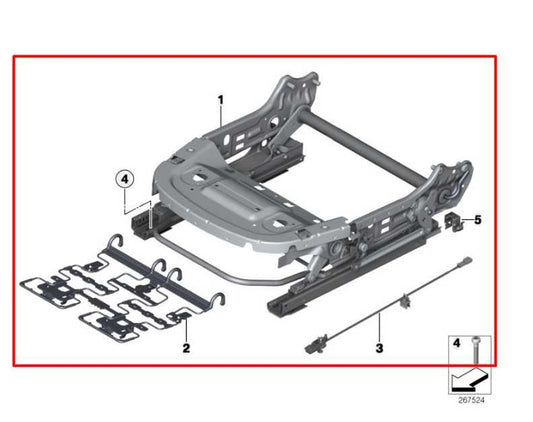 2011-17 Mini Countryman Cooper S 1.6L Front Driver Left Side Seat Full Complete - Alshned Auto Parts