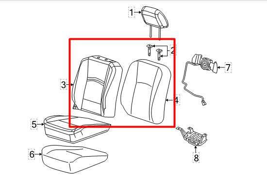 2019-2024 Ram 2500 Front Right Side Seat Upper Cushion Cloth 6XL00LA8AA OEM - Alshned Auto Parts