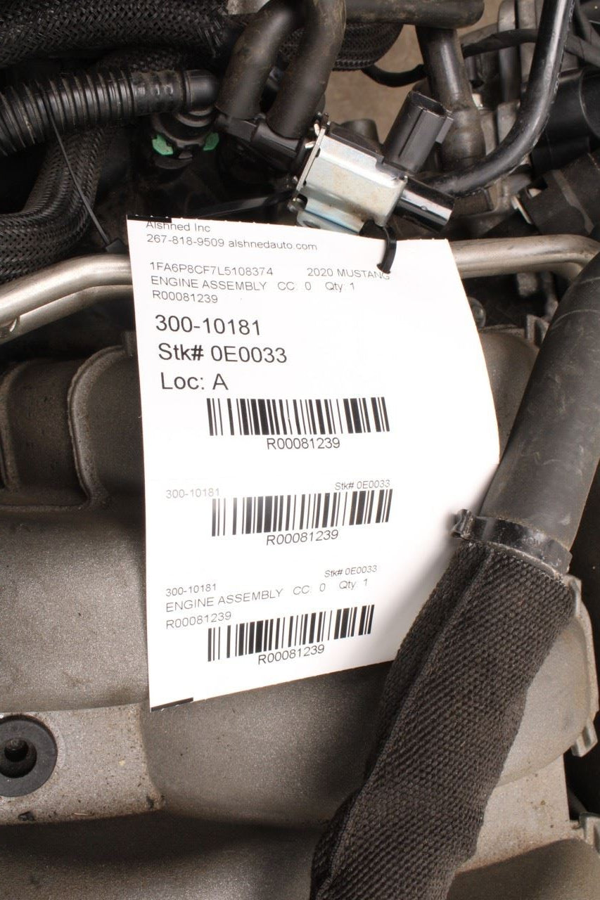 2019-2022 Ford Mustang 5L Engine Motor VIN F 8th digit w Transmission 36K *ReaD* - Alshned Auto Parts