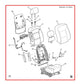 14-15 Chevy Silverado 1500 2WT Front RH LH Side and Center Seat Complete *ReaD*3