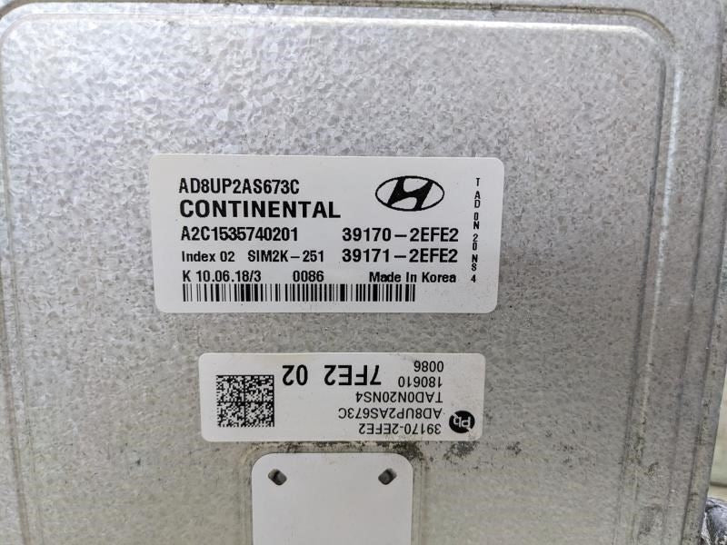 2016-2018 Hyundai Elantra Engine Control Module ECU ECM 39170-2EFE2 OEM - Alshned Auto Parts