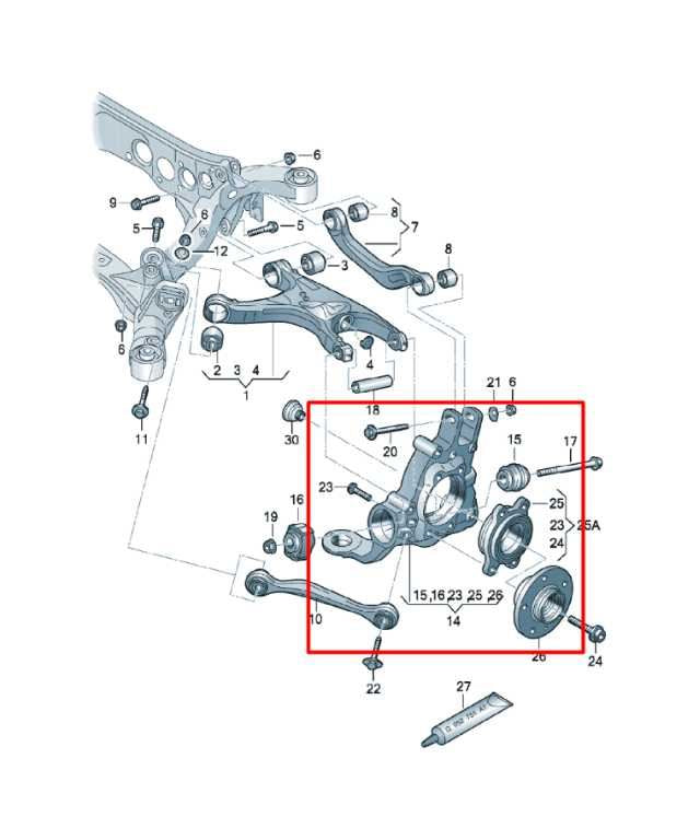 2012-18 Audi A7 Premium AWD Rear Suspension Left Side Spindle Knuckle Hub *ReaD*1