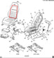1997-04 Chevrolet Corvette RWD Front Left Side Seat Backrest Upper Inner Cushion - Alshned Auto Parts