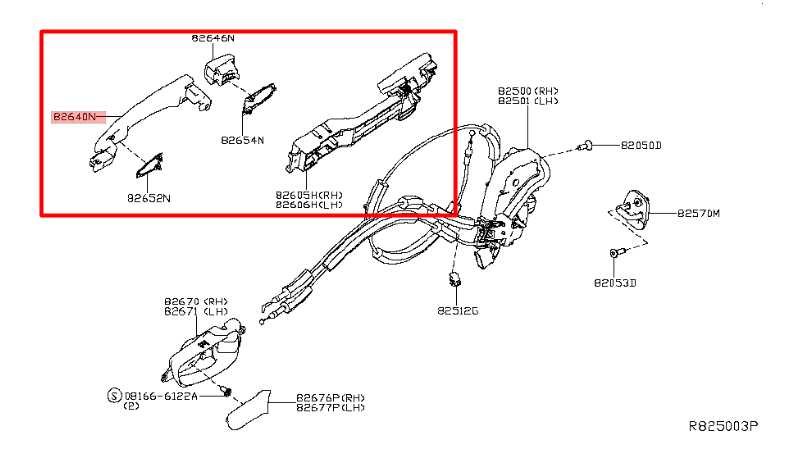 15-24 Nissan Murano AWD Platinum Rear Passenger Right Side Door Exterior Handle - Alshned Auto Parts