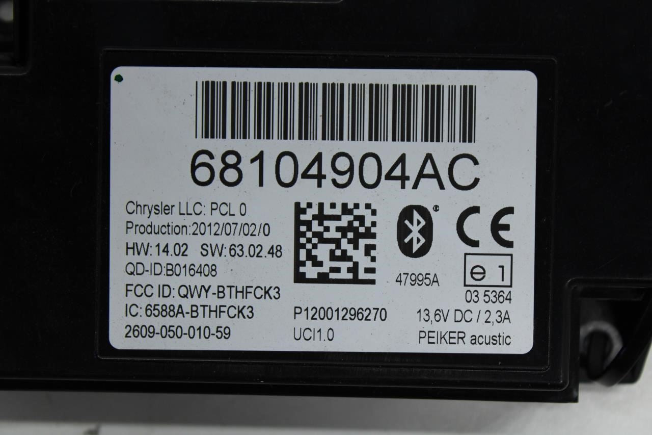 12-2018 Jeep Wrangler Sahara Telematics Communication Control Module 68104904AC - Alshned Auto Parts