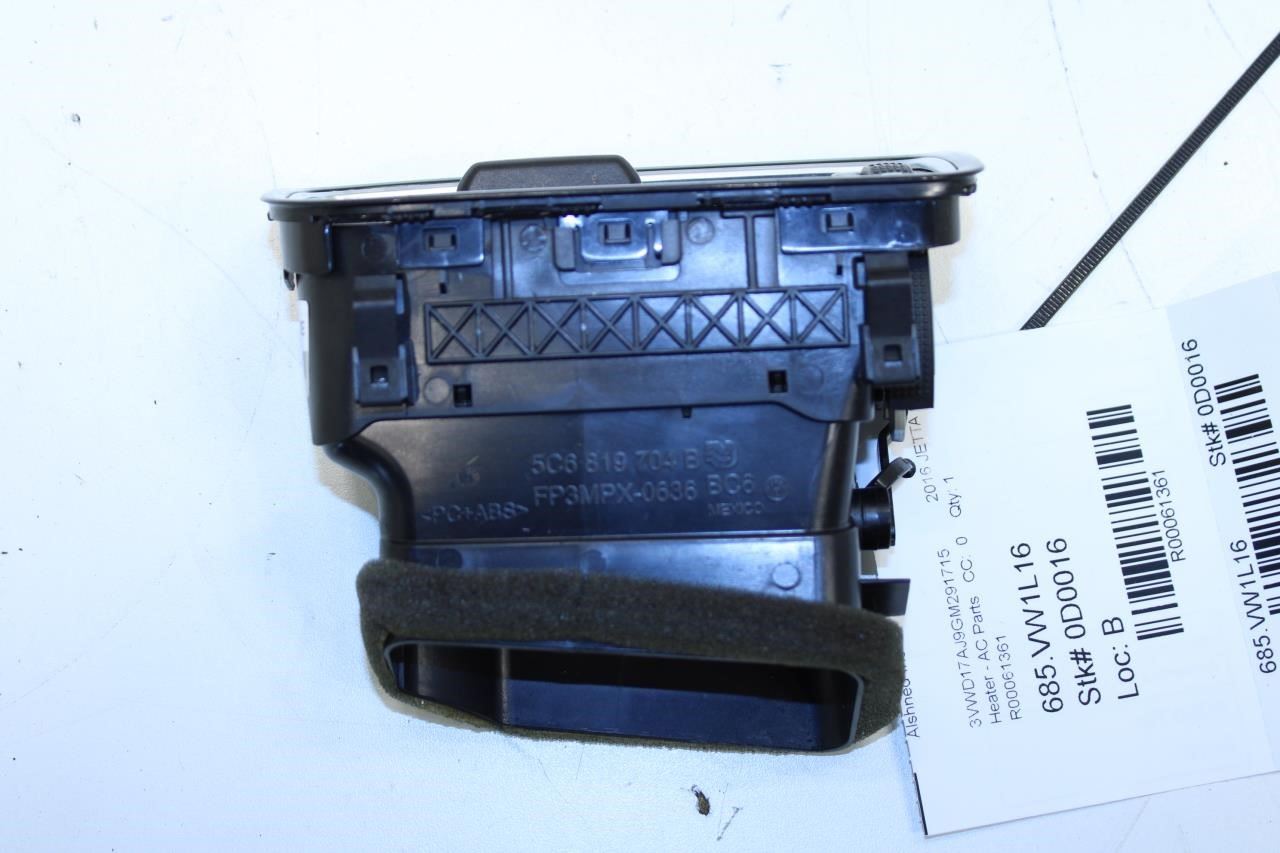 16-18 Volkswagen Jetta Sport FR RH Dash Outer Air Vent Grille 5C6-819-062-E-TAI - Alshned Auto Parts