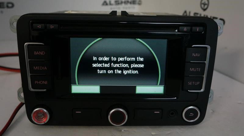 12-17 Volkswagen Jetta Navi Radio Faceplate Control w Receiver and Display *ReaD3