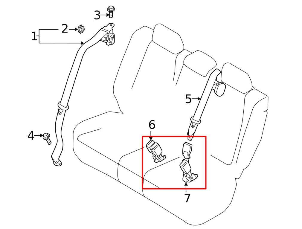 2021-25 Mazda CX30 S 2.5L Rear Right and Left Side 2nd Row Seat Belt Buckle Set - Alshned Auto Parts