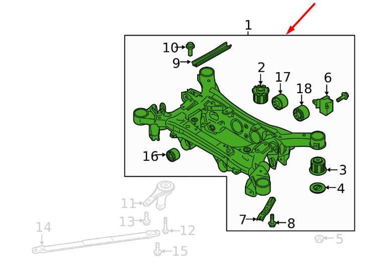 2018-2021 Kia Stinger GT2 AWD Rear Crossmember Subframe 55405-J5100 OEM - Alshned Auto Parts