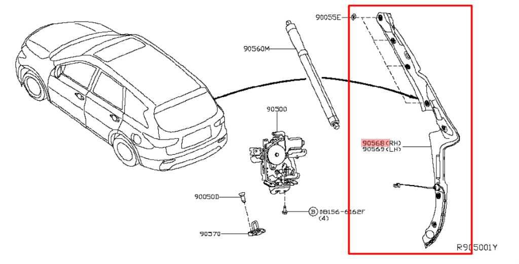 16-20 Infiniti QX60 FWD Rear Liftgate Right and Left Side Anti Pinch Sensor Set - Alshned Auto Parts