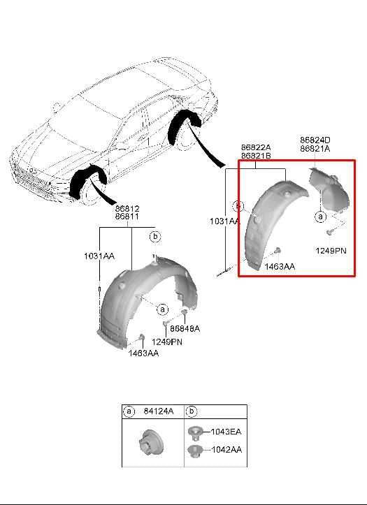 2021-2026 Hyundai Elantra SE Rear Right Side Wheelhouse Liner Splash Shield - Alshned Auto Parts